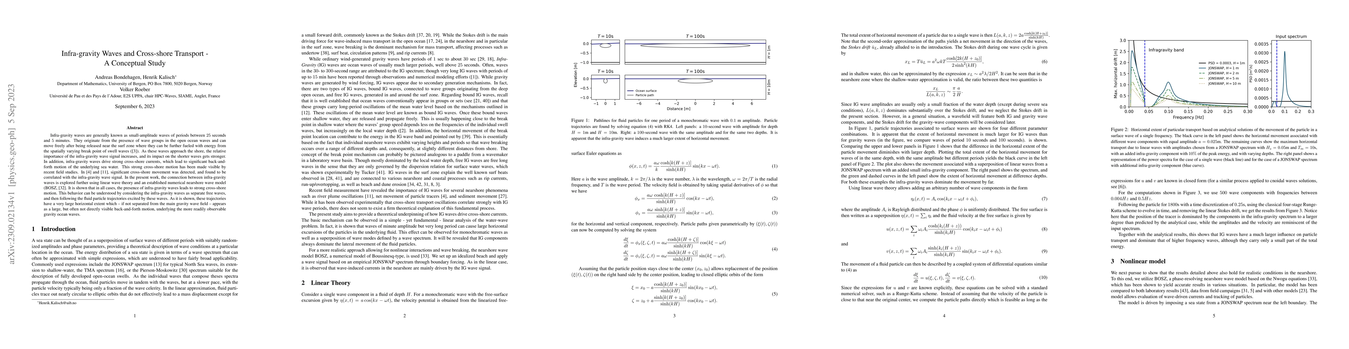 Thumbnail for Infra-gravity Waves and Cross-shore Transport -- A Conceptual Study