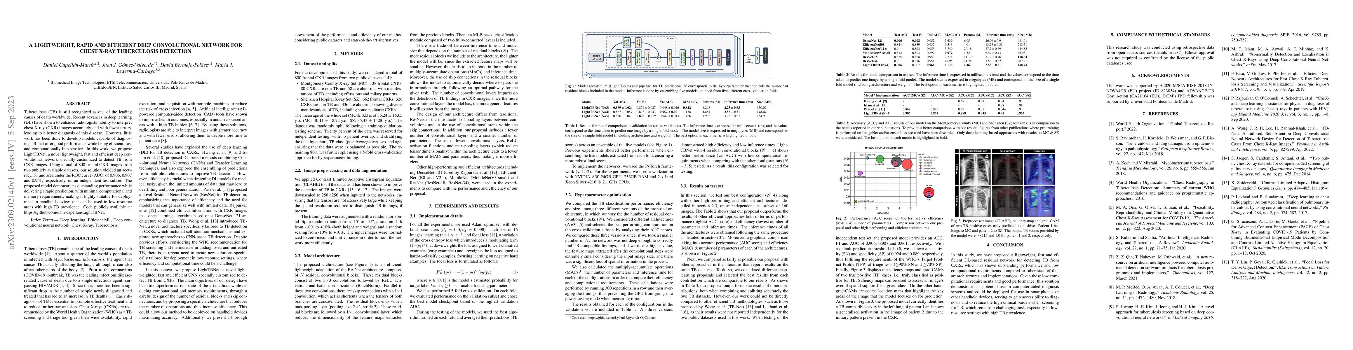 Thumbnail for A Lightweight, Rapid and Efficient Deep Convolutional Network for Chest
  X-Ray Tuberculosis Detection