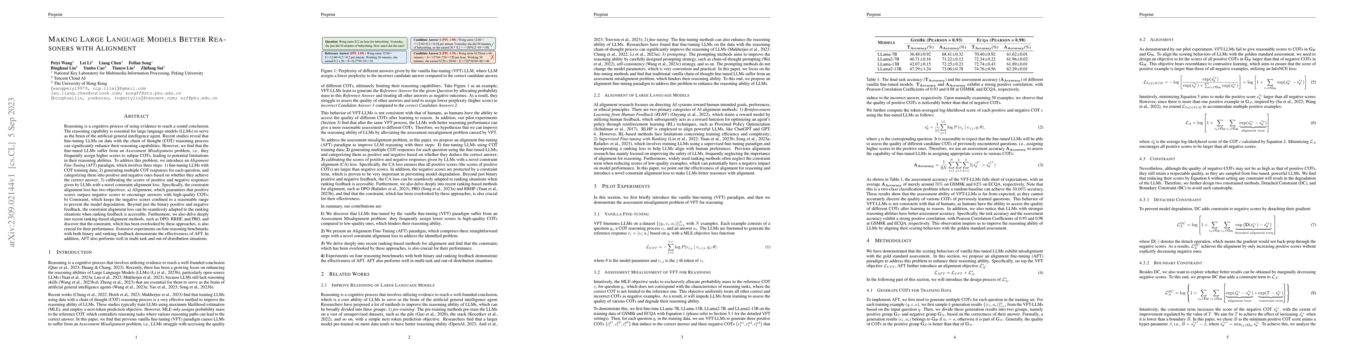 Thumbnail for Making Large Language Models Better Reasoners with Alignment