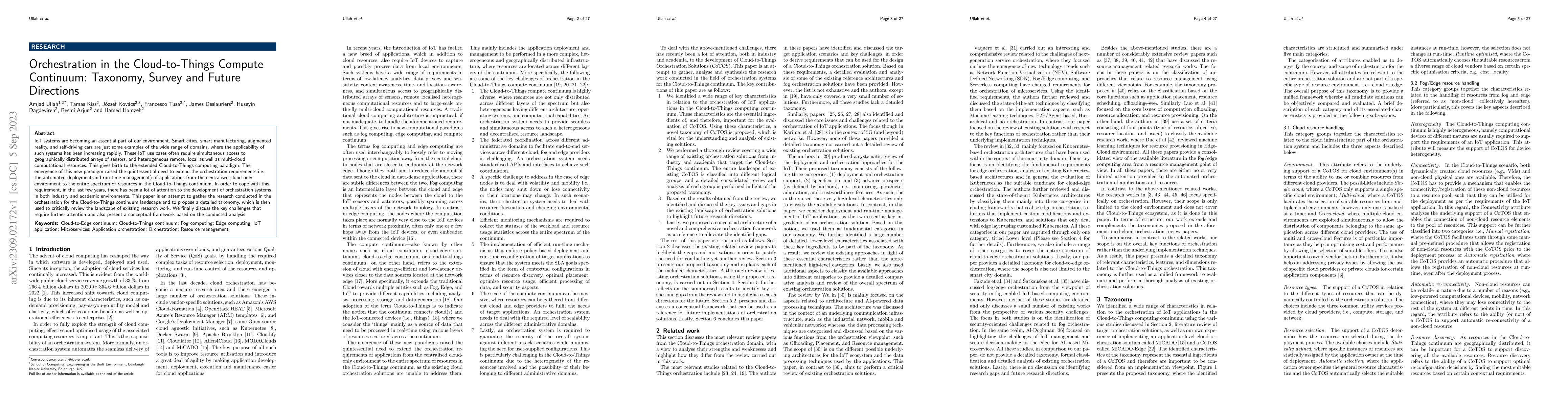 Thumbnail for Orchestration in the Cloud-to-Things Compute Continuum: Taxonomy, Survey
  and Future Directions