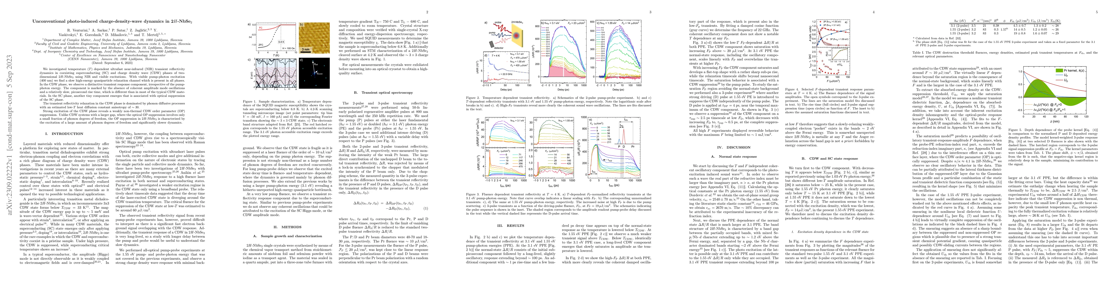Thumbnail for Unconventional photo-induced charge-density-wave dynamics in
  2H-NbSe$_{2}$