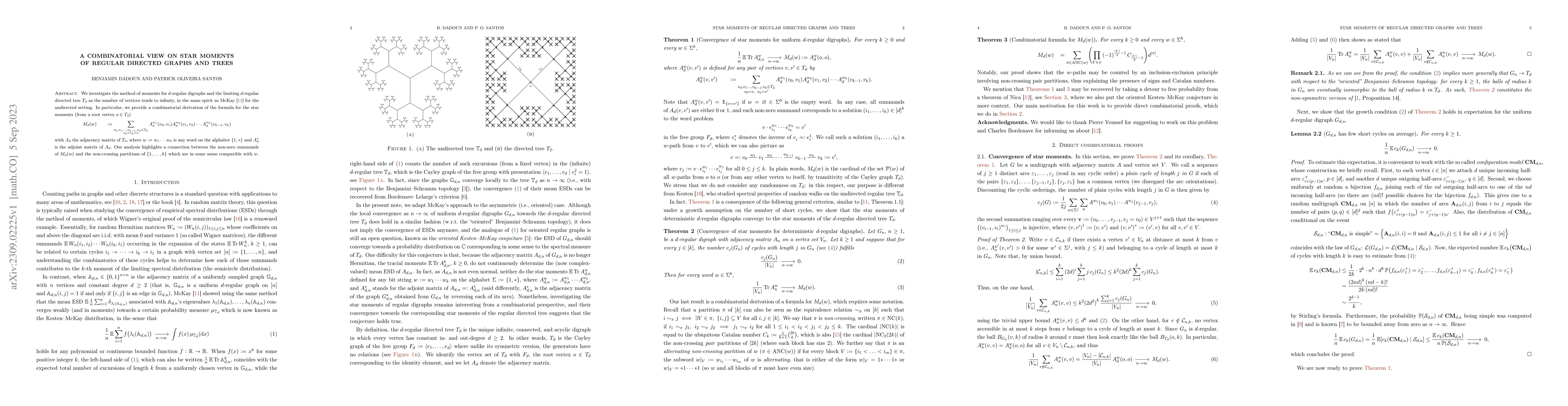 Thumbnail for A combinatorial view on star moments of regular directed graphs and
  trees