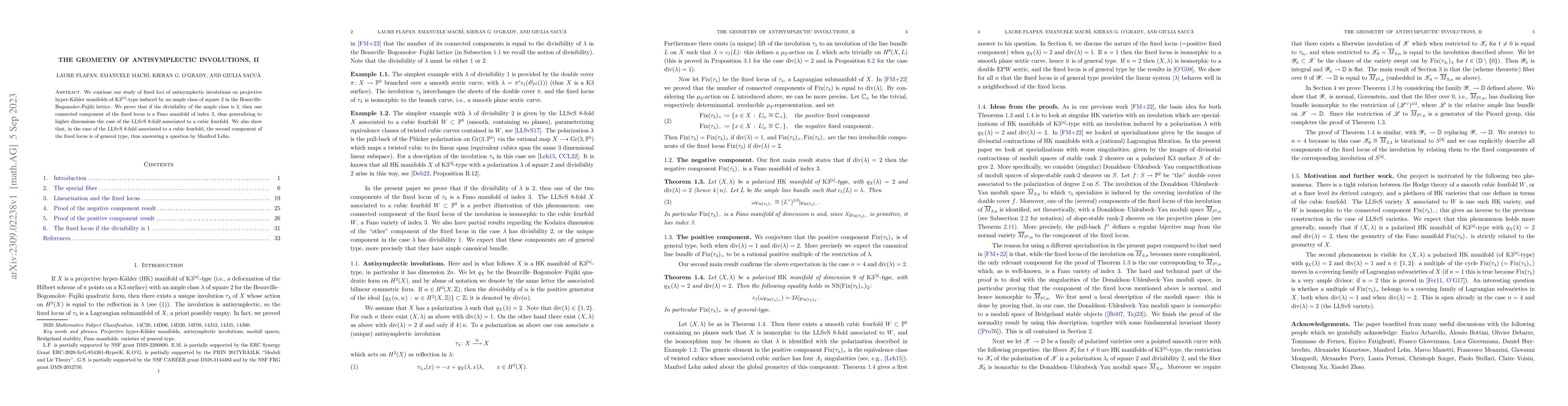 Thumbnail for The geometry of antisymplectic involutions, II