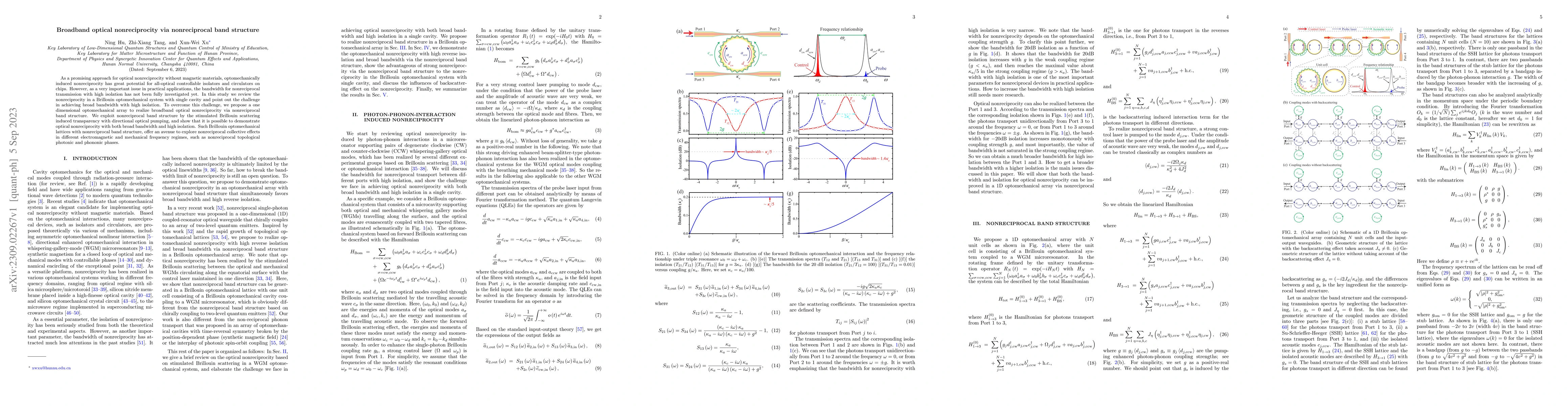 Thumbnail for Broadband optical nonreciprocity via nonreciprocal band structure