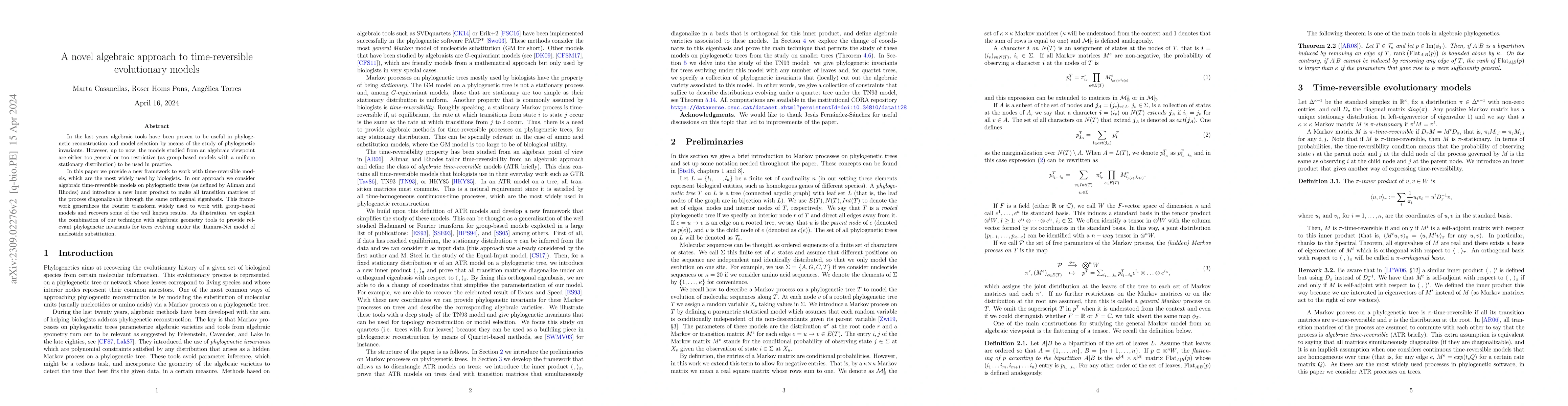 Thumbnail for A novel algebraic approach to time-reversible evolutionary models