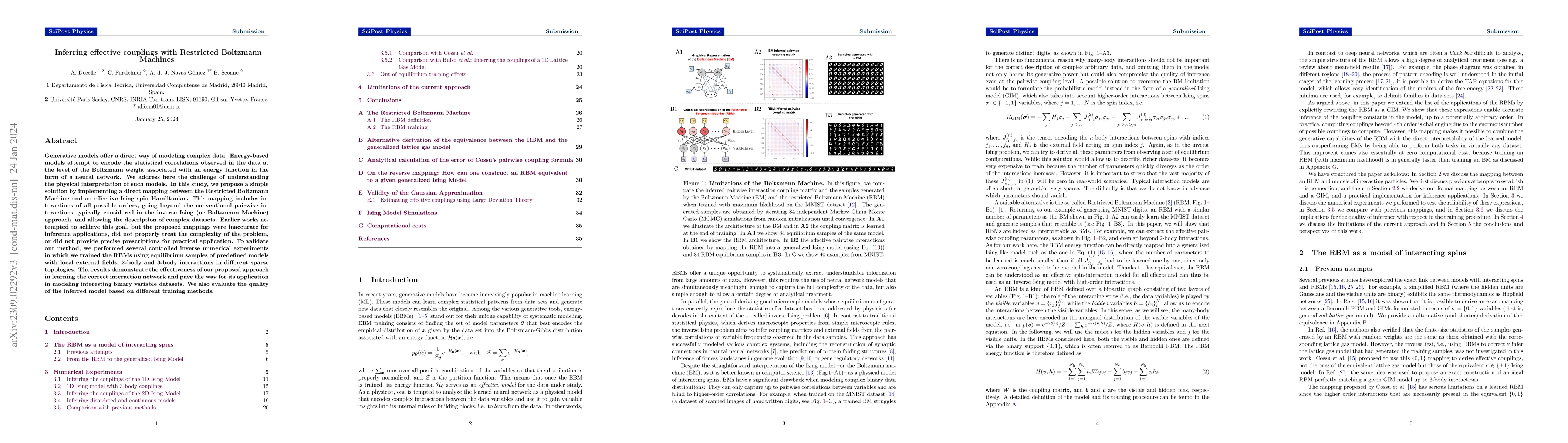 Thumbnail for Inferring effective couplings with Restricted Boltzmann Machines