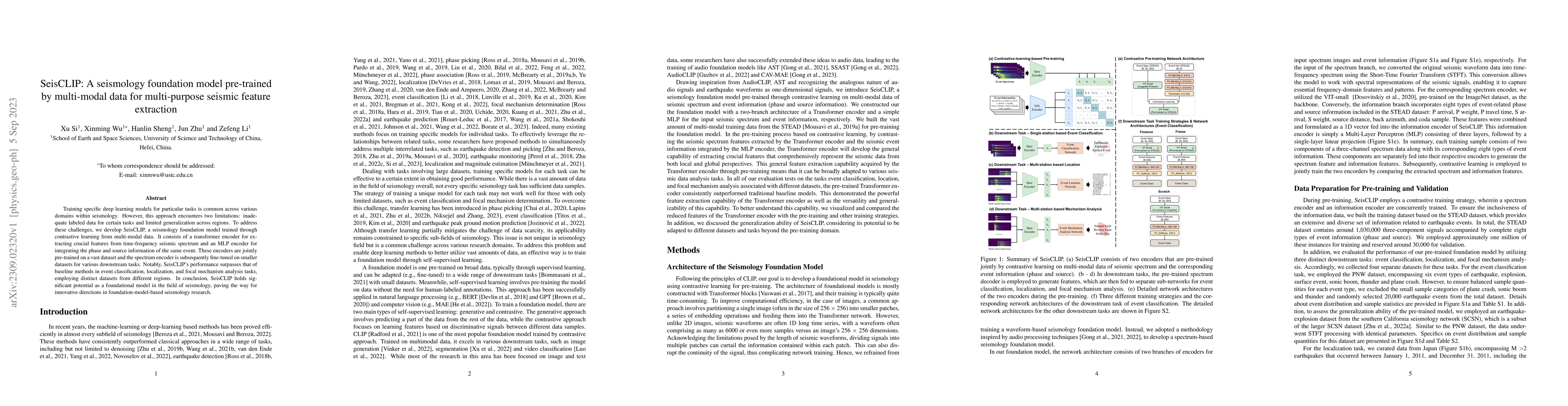 Thumbnail for SeisCLIP: A seismology foundation model pre-trained by multi-modal data
  for multi-purpose seismic feature extraction