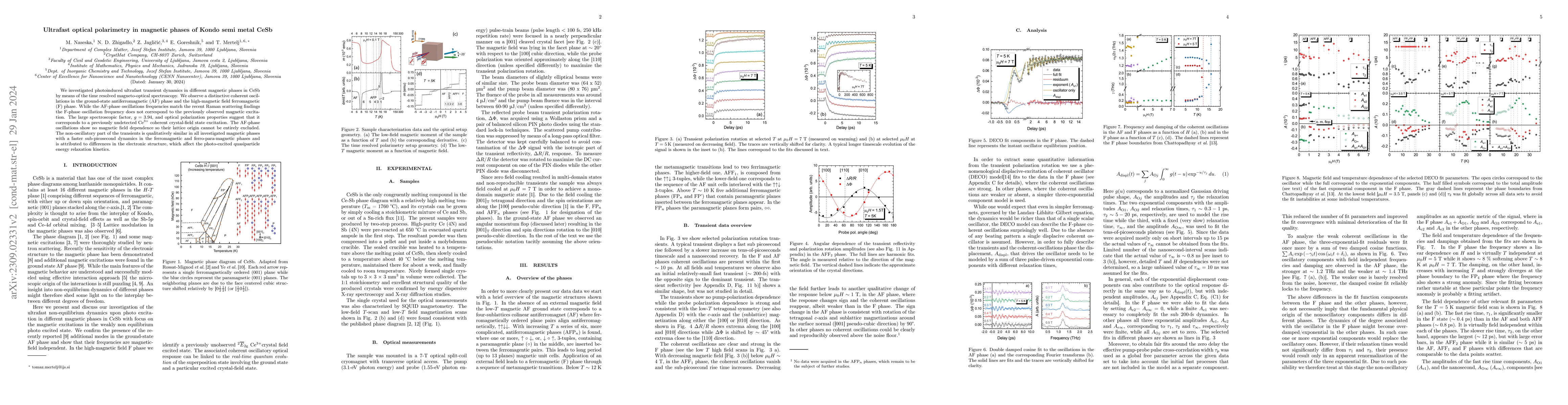 Thumbnail for Ultrafast optical polarimetry in magnetic phases of Kondo semi metal
  CeSb