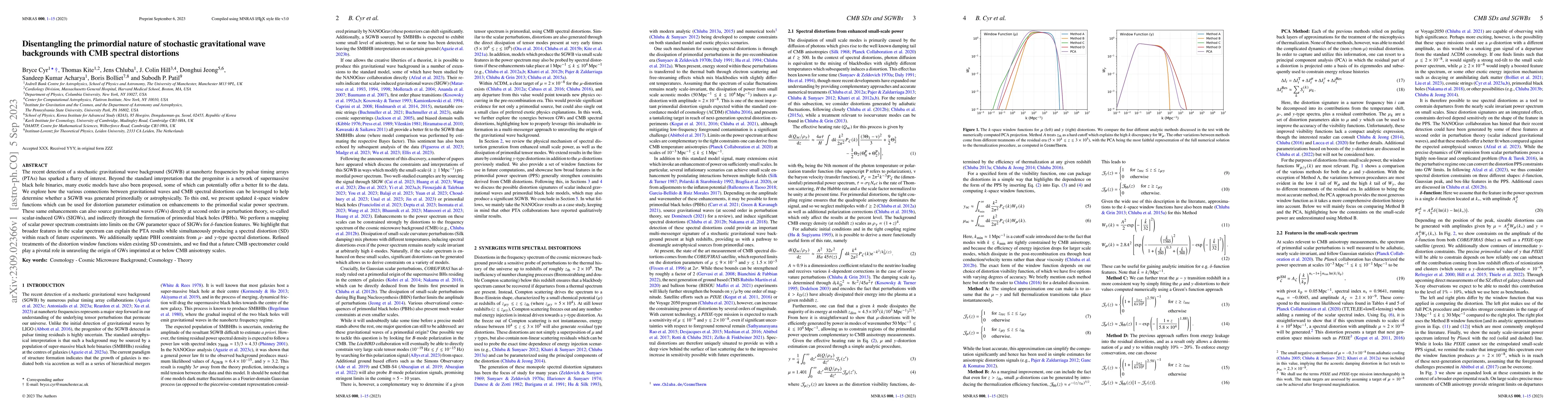 Thumbnail for Disentangling the primordial nature of stochastic gravitational wave
  backgrounds with CMB spectral distortions
