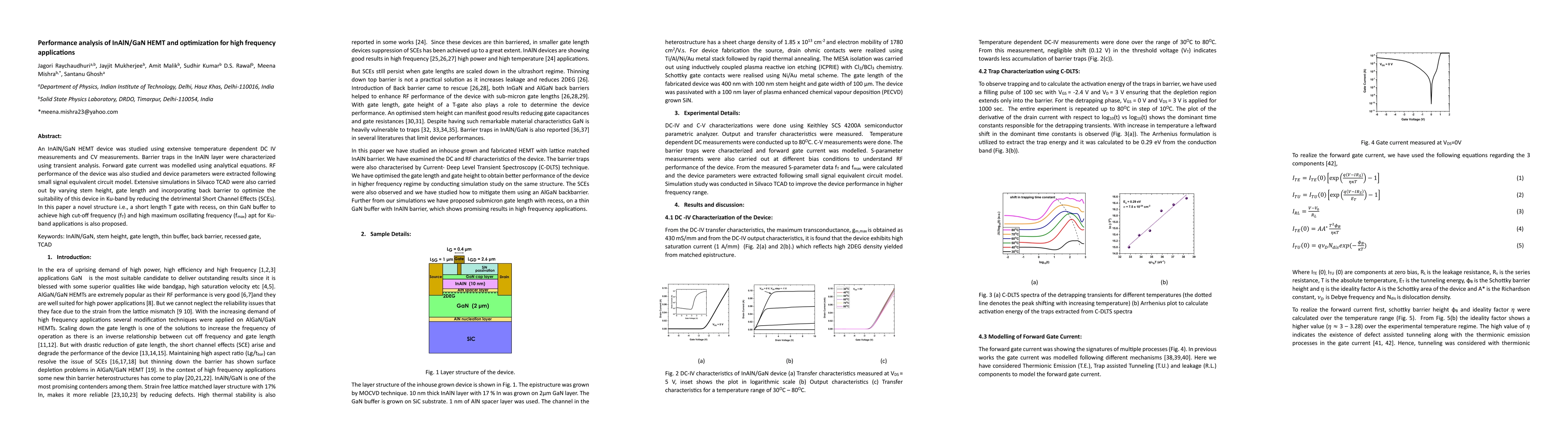 Thumbnail for Performance analysis of InAlN/GaN HEMT and optimization for high
  frequency applications