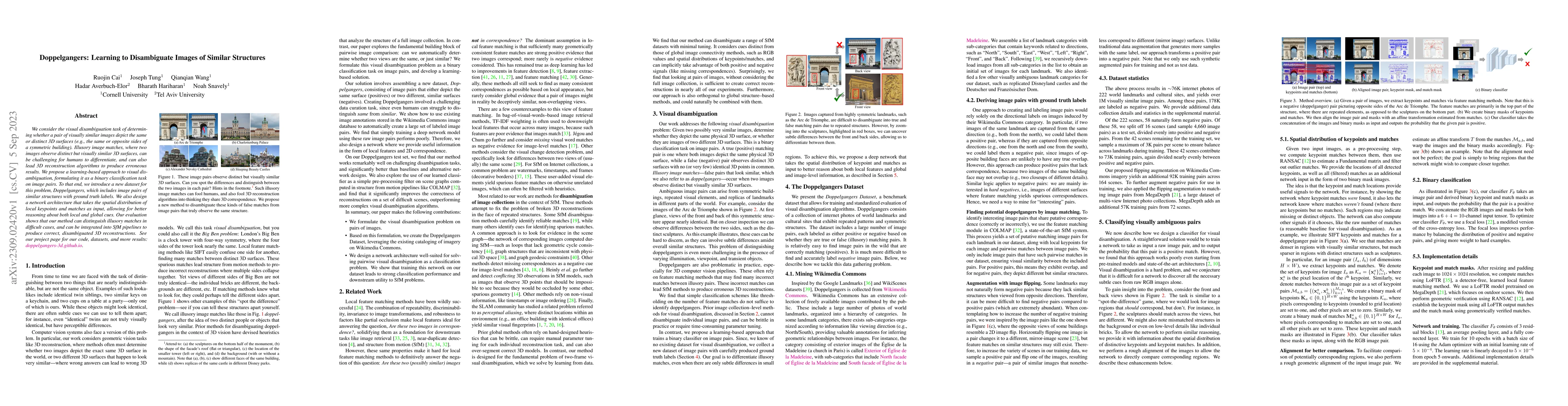 Thumbnail for Doppelgangers: Learning to Disambiguate Images of Similar Structures