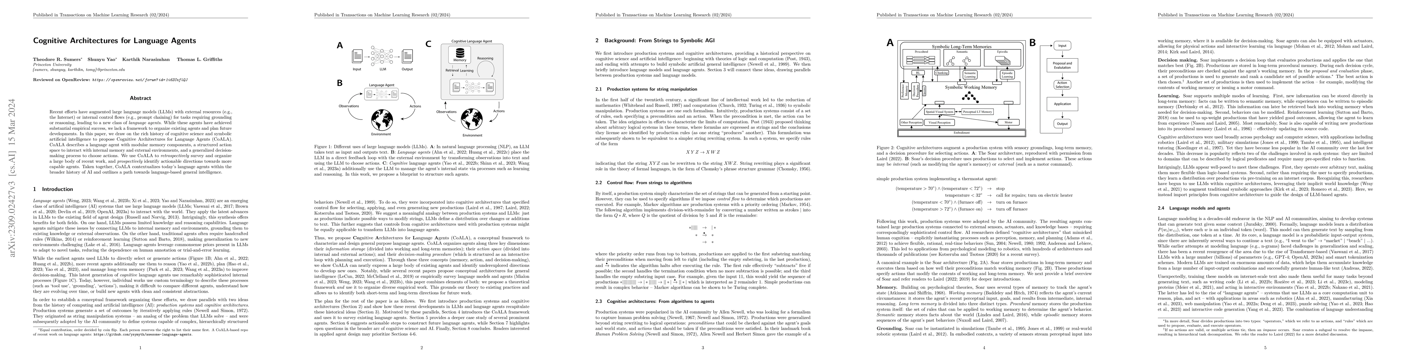 Thumbnail for Cognitive Architectures for Language Agents