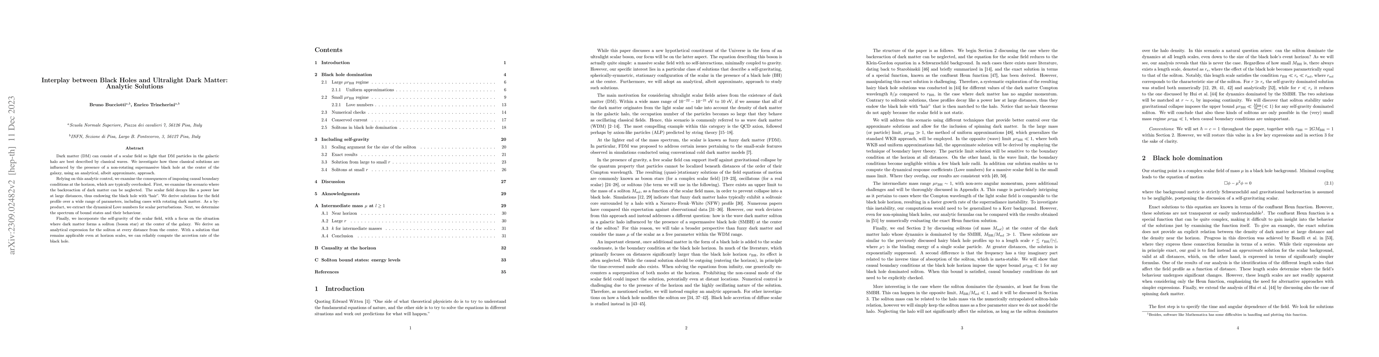 Thumbnail for Interplay between Black Holes and Ultralight Dark Matter: Analytic
  Solutions