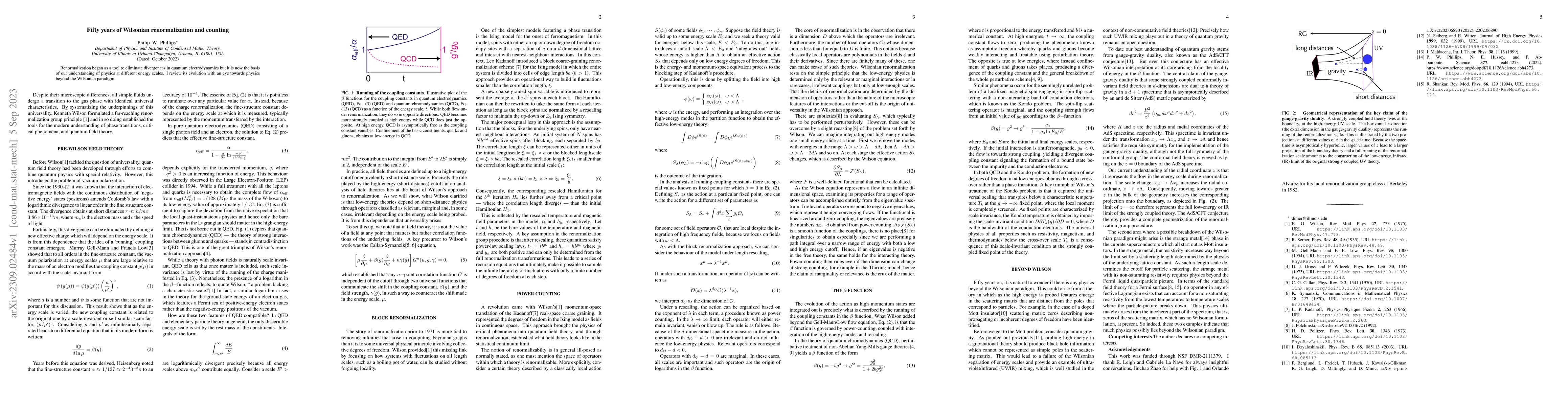 Thumbnail for Fifty years of Wilsonian renormalization and counting