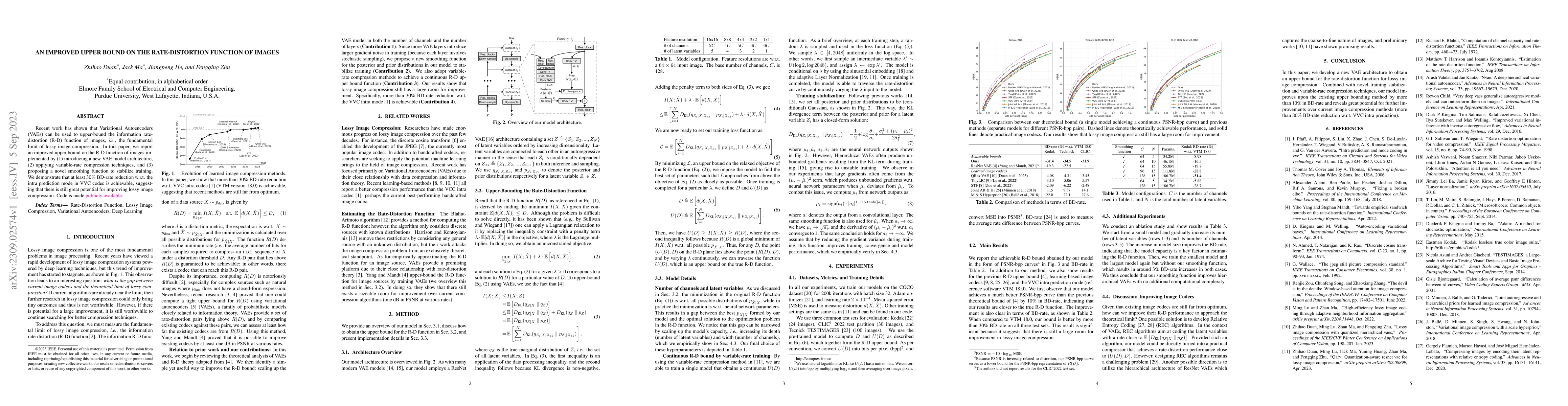 Thumbnail for An Improved Upper Bound on the Rate-Distortion Function of Images