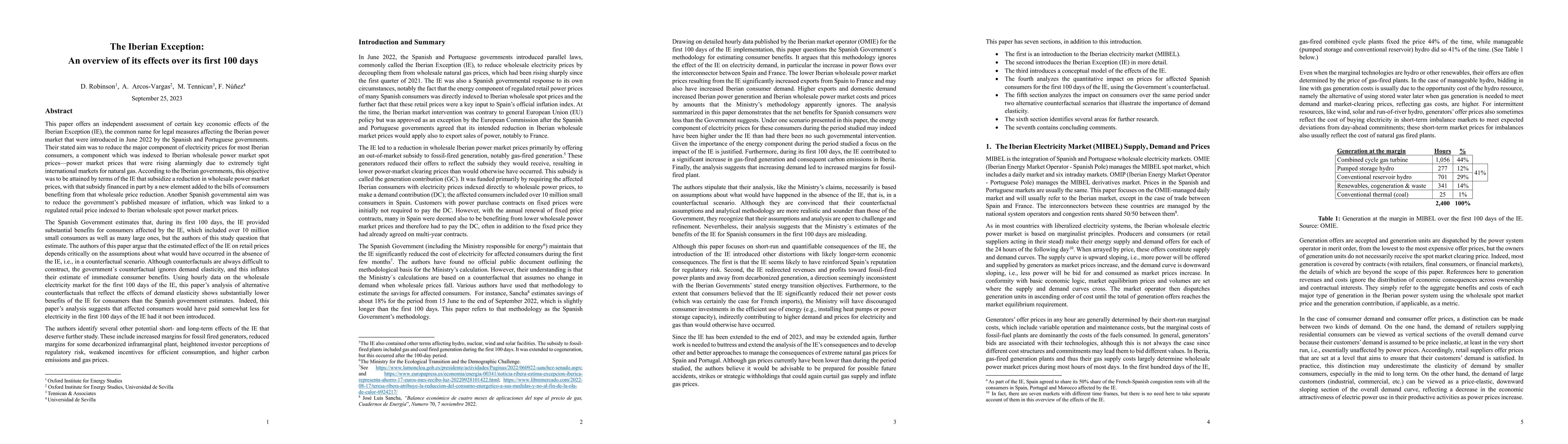 Thumbnail for The Iberian Exception: An overview of its effects over its first 100
  days