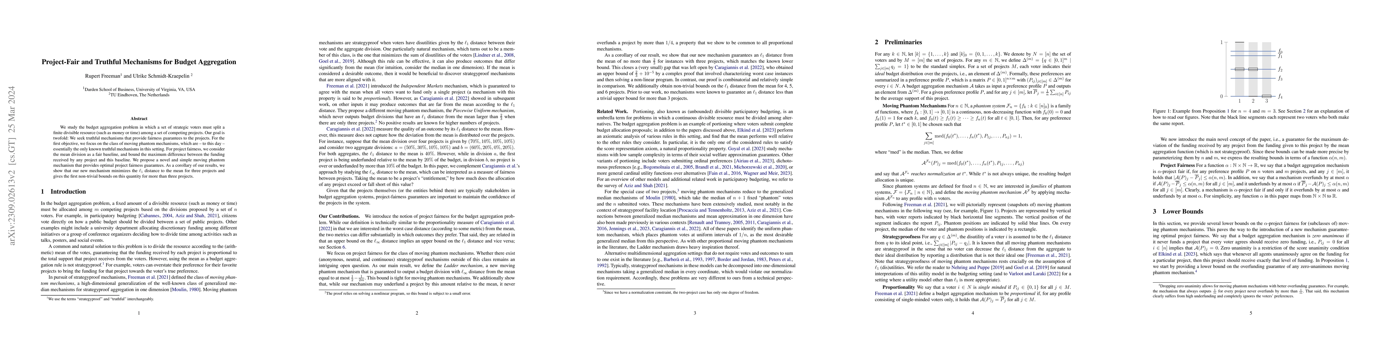 Thumbnail for Project-Fair and Truthful Mechanisms for Budget Aggregation