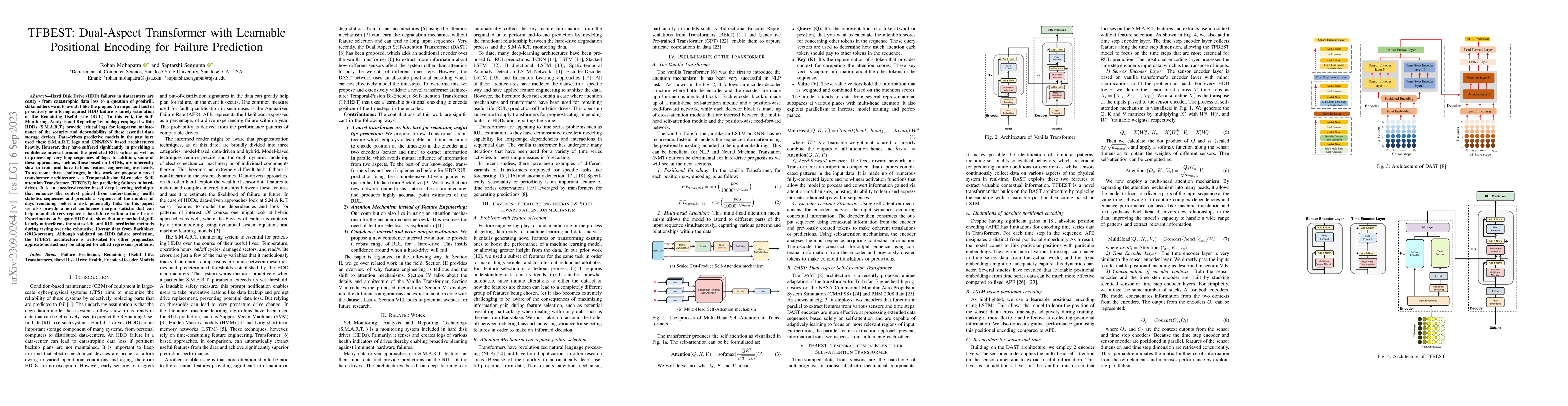 Thumbnail for TFBEST: Dual-Aspect Transformer with Learnable Positional Encoding for
  Failure Prediction