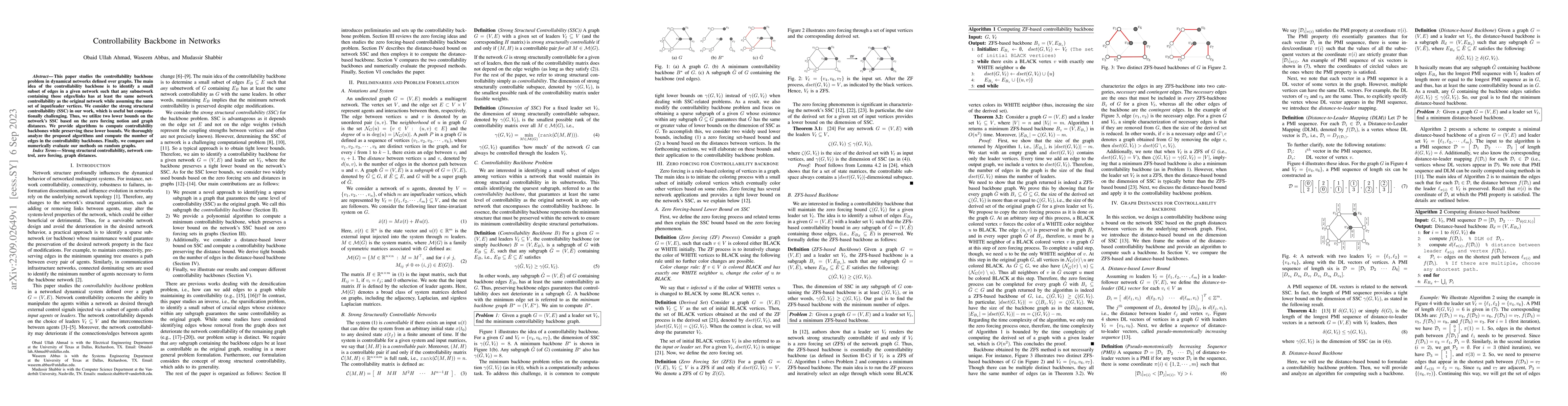 Thumbnail for Controllability Backbone in Networks