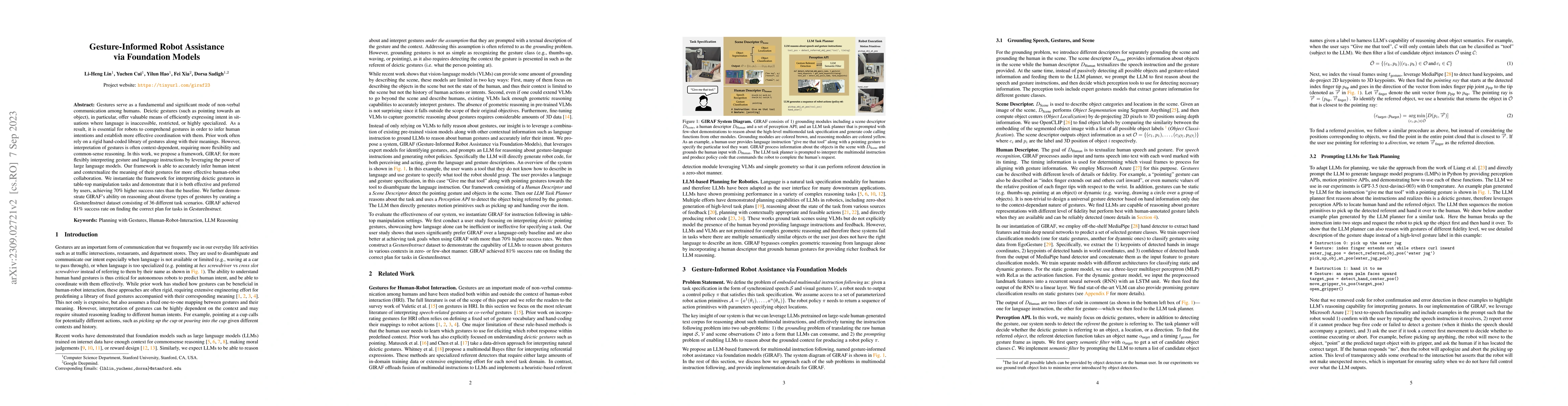 Thumbnail for Gesture-Informed Robot Assistance via Foundation Models
