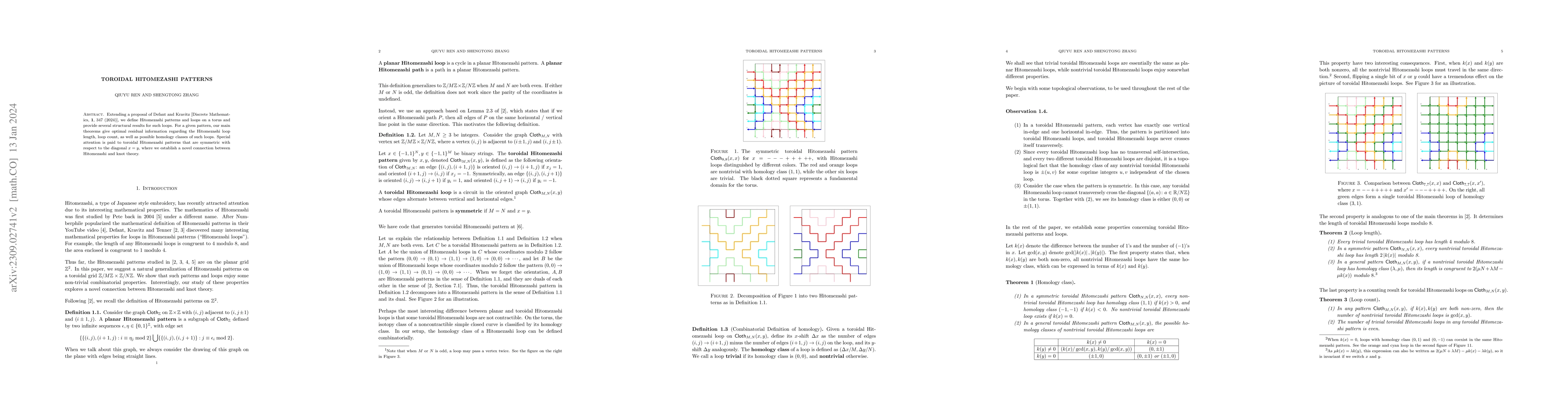 Thumbnail for Toroidal Hitomezashi Patterns