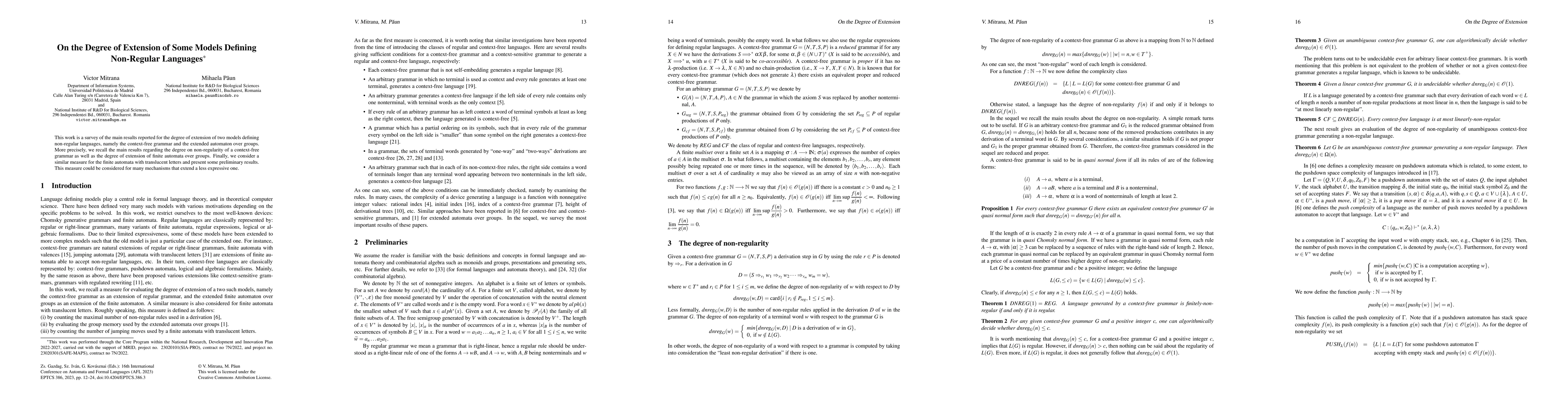 Thumbnail for On the Degree of Extension of Some Models Defining Non-Regular Languages