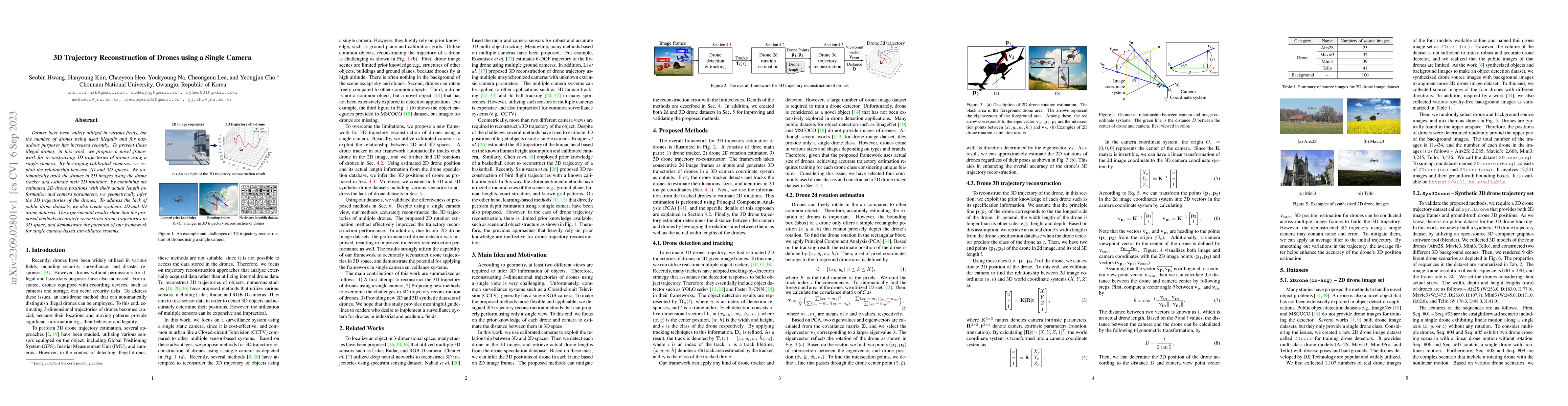Thumbnail for 3D Trajectory Reconstruction of Drones using a Single Camera