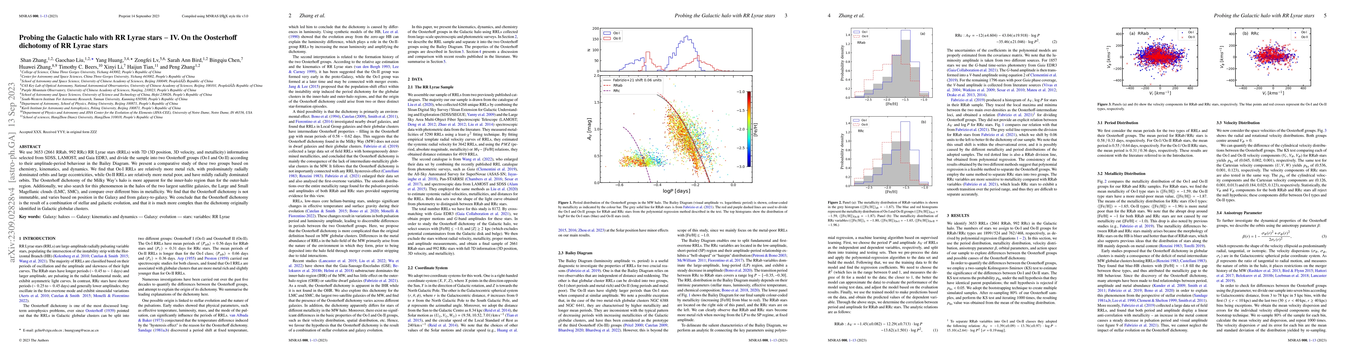 Thumbnail for Probing the Galactic halo with RR Lyrae stars -- IV. On the Oosterhoff
  dichotomy of RR Lyrae stars