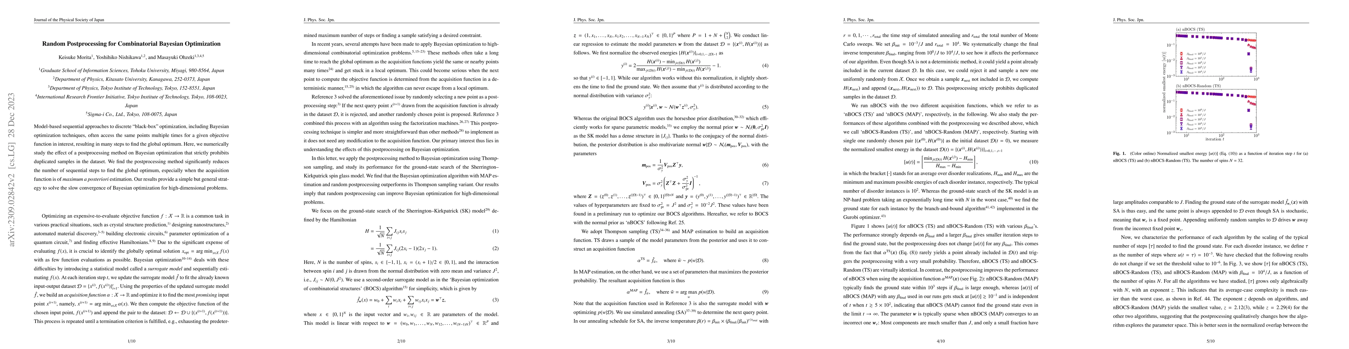 Thumbnail for Random Postprocessing for Combinatorial Bayesian Optimization
