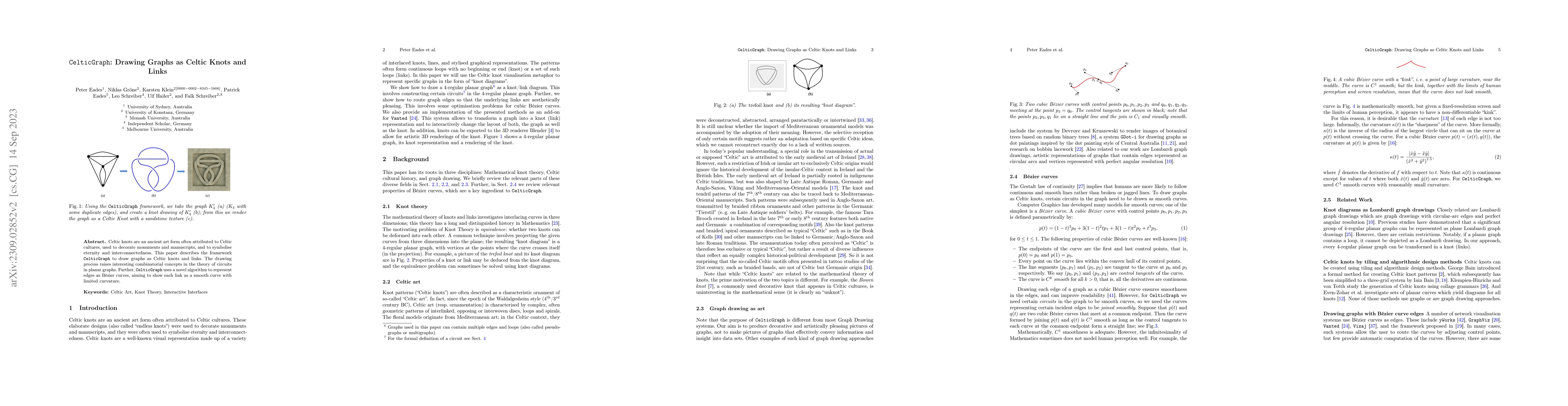 Thumbnail for CelticGraph: Drawing Graphs as Celtic Knots and Links