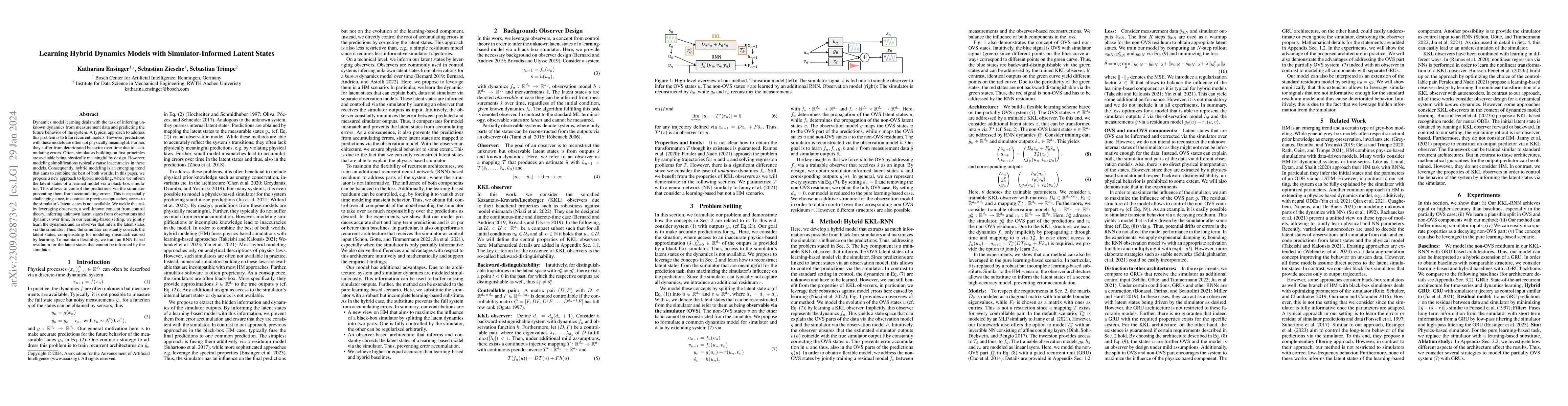 Thumbnail for Learning Hybrid Dynamics Models With Simulator-Informed Latent States