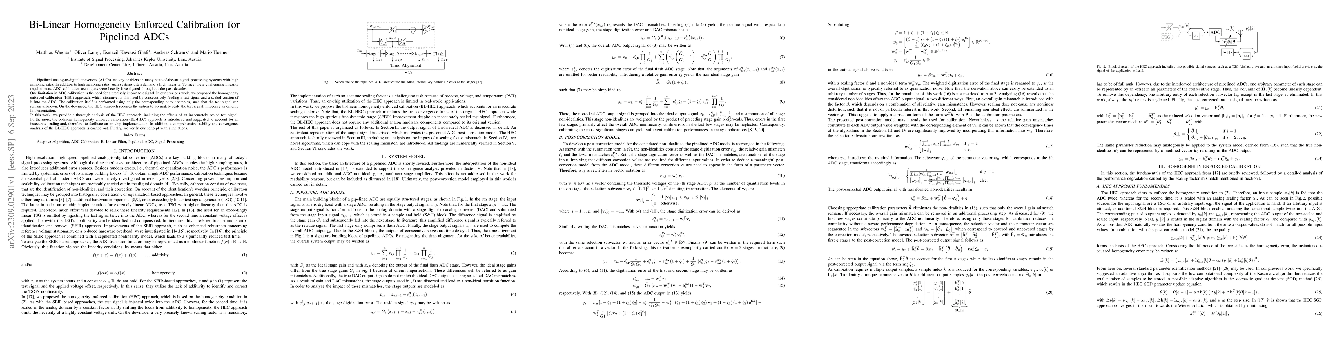 Thumbnail for Bi-Linear Homogeneity Enforced Calibration for Pipelined ADCs