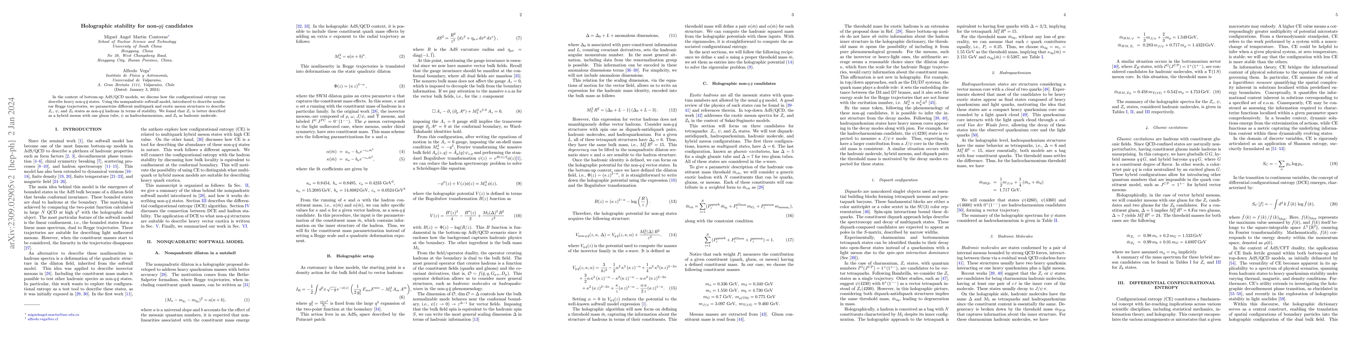 Thumbnail for Holographic stability for non-$q\bar{q}$ candidates