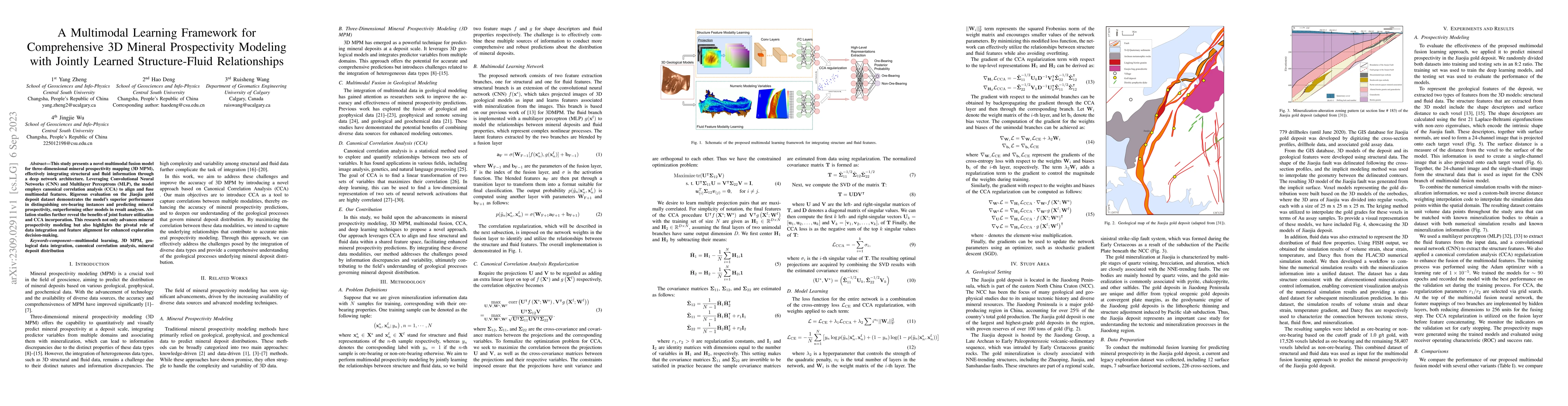Thumbnail for A Multimodal Learning Framework for Comprehensive 3D Mineral
  Prospectivity Modeling with Jointly Learned Structure-Fluid Relationships