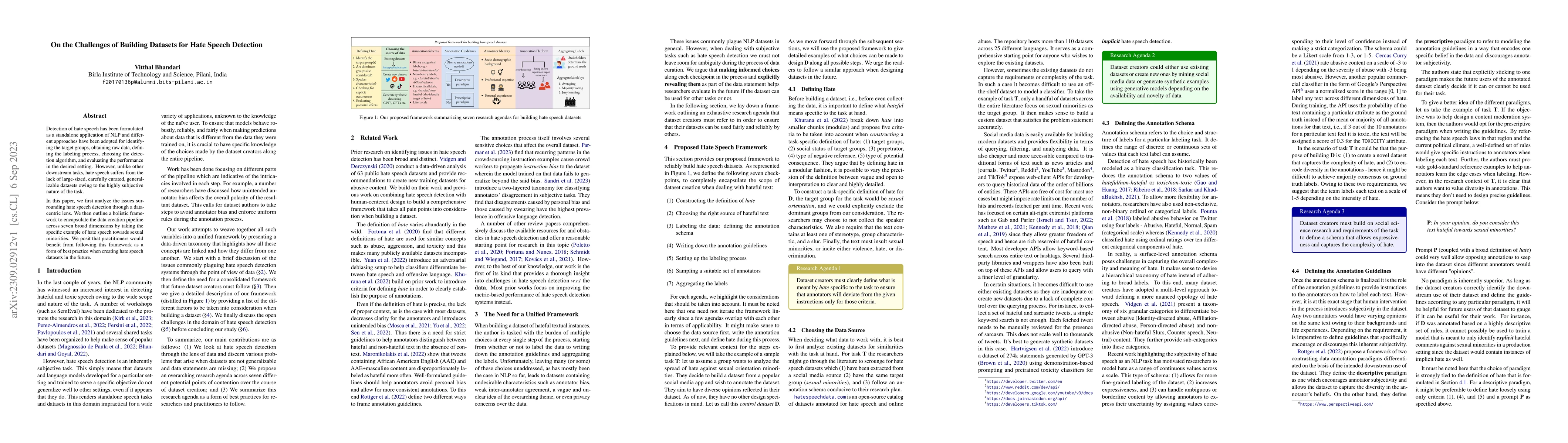 Thumbnail for On the Challenges of Building Datasets for Hate Speech Detection