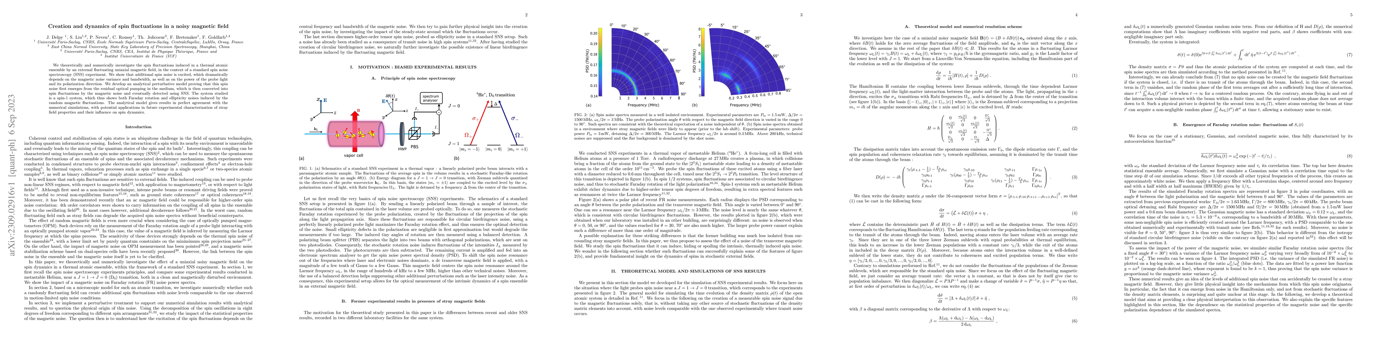 Thumbnail for Creation and dynamics of spin fluctuations in a noisy magnetic field