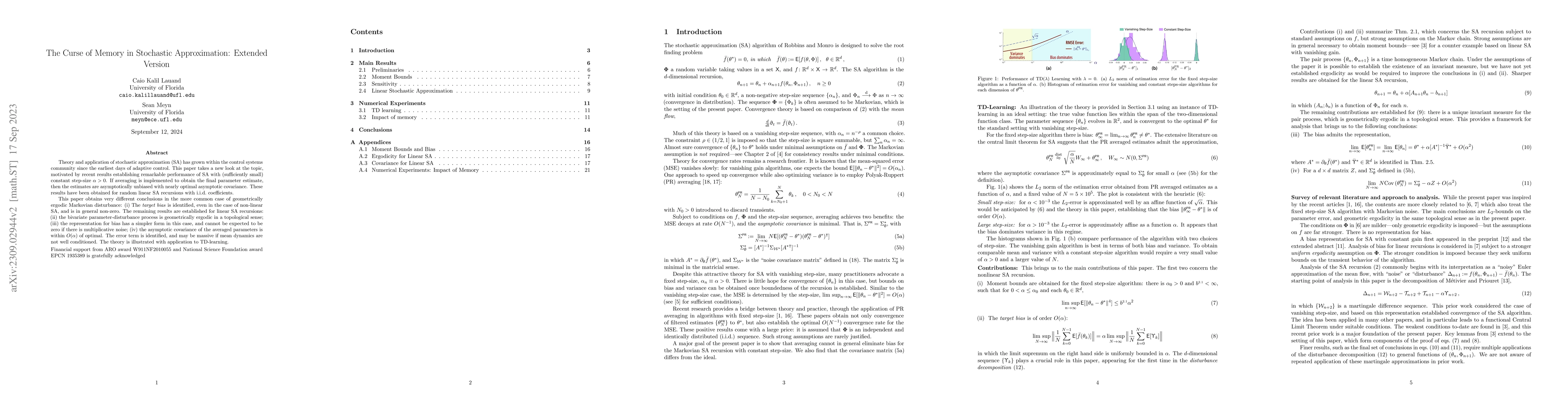 Thumbnail for The Curse of Memory in Stochastic Approximation: Extended Version