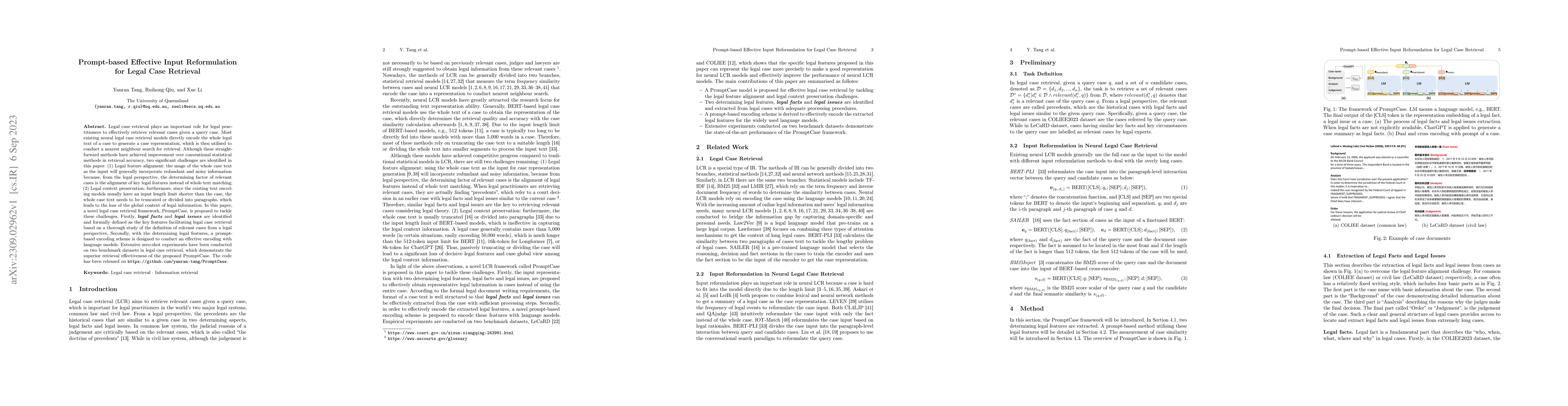 Thumbnail for Prompt-based Effective Input Reformulation for Legal Case Retrieval