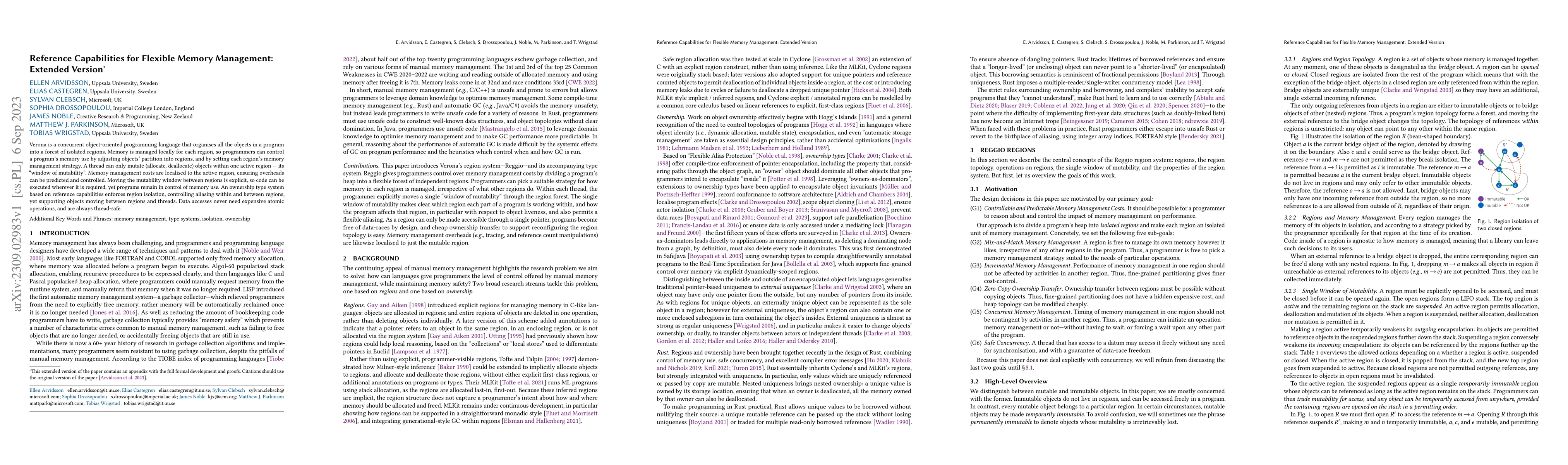 Thumbnail for Reference Capabilities for Flexible Memory Management: Extended Version