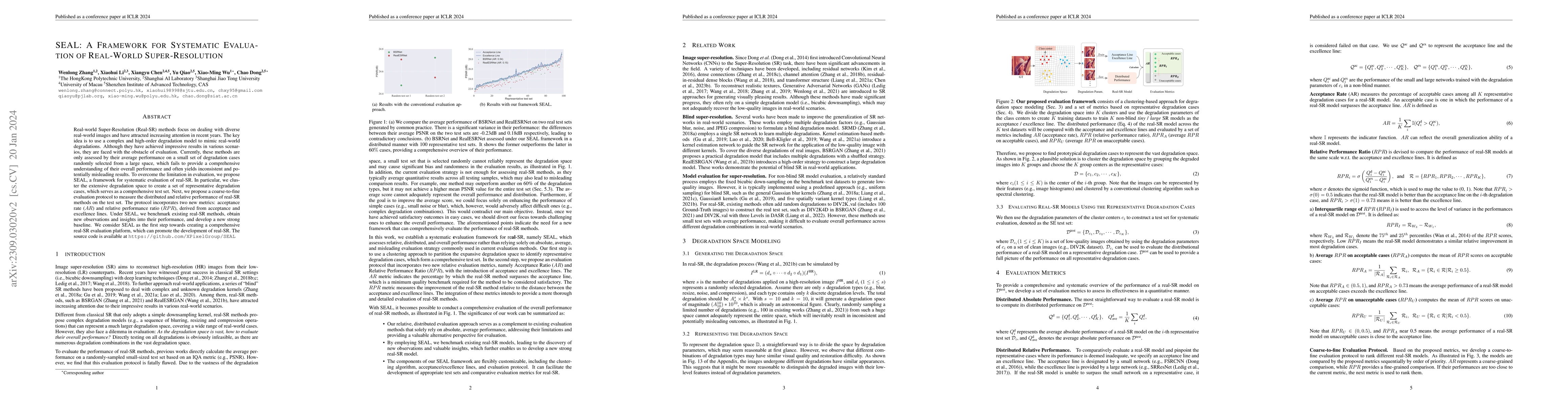 Thumbnail for SEAL: A Framework for Systematic Evaluation of Real-World
  Super-Resolution