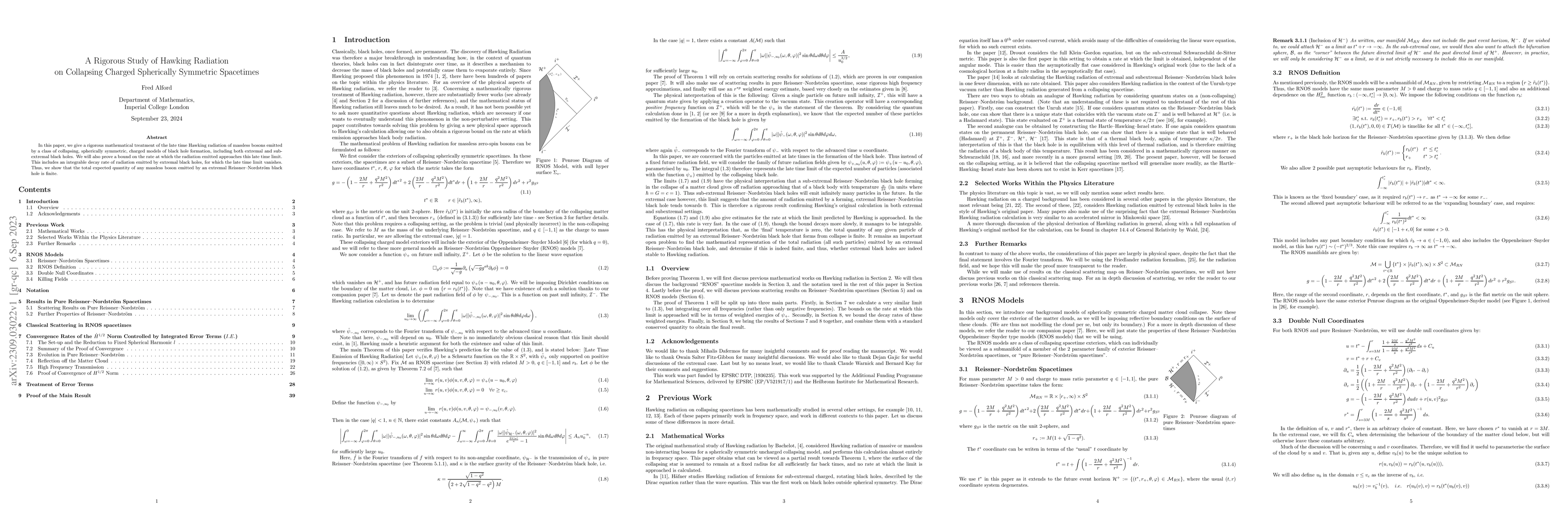 Thumbnail for A Rigorous Study of Hawking Radiation on Collapsing Charged Spherically
  Symmetric Spacetimes