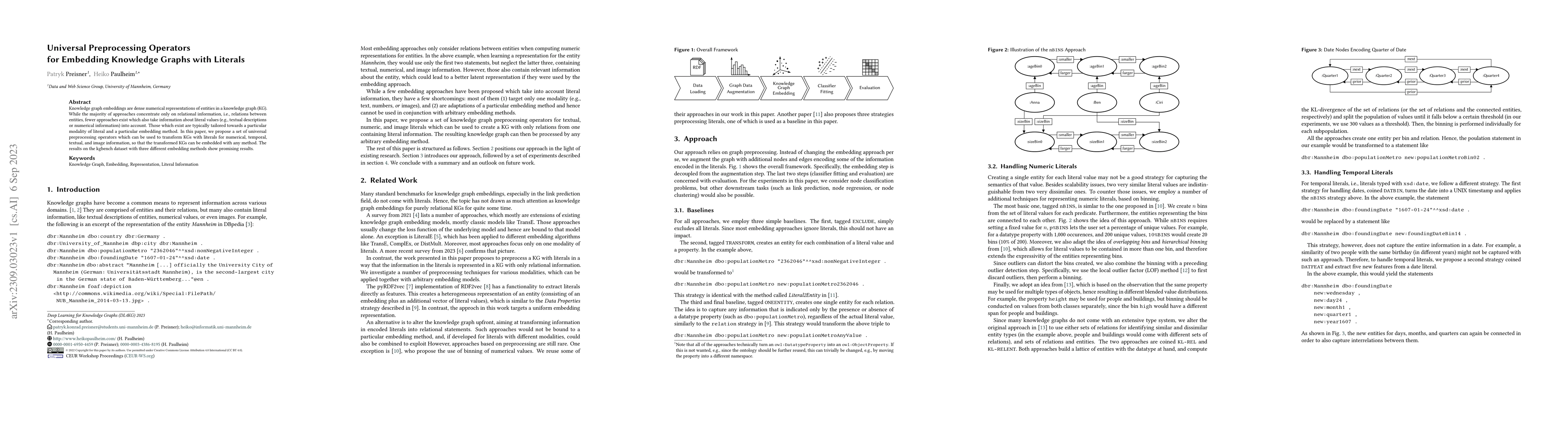 Thumbnail for Universal Preprocessing Operators for Embedding Knowledge Graphs with
  Literals