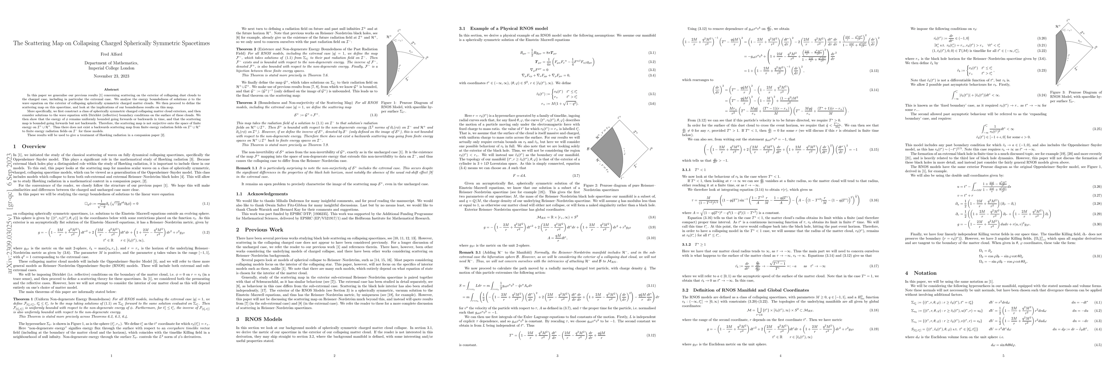 Thumbnail for The Scattering Map on Collapsing Charged Spherically Symmetric
  Spacetimes