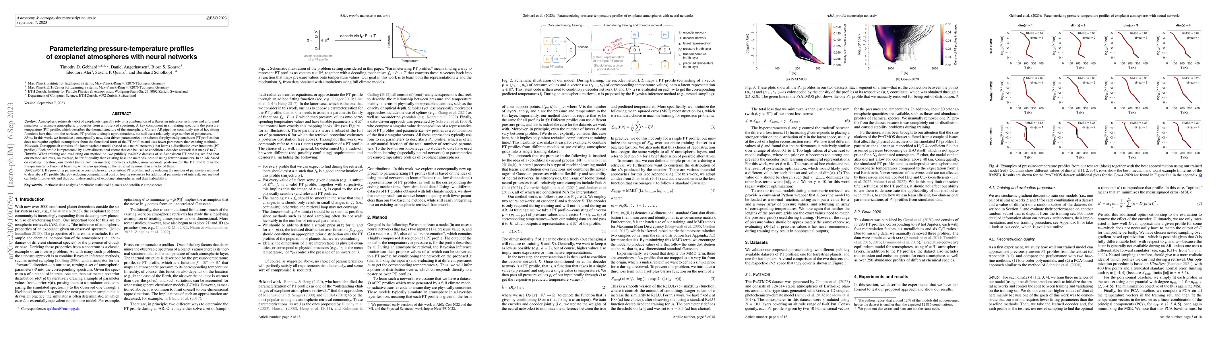 Thumbnail for Parameterizing pressure-temperature profiles of exoplanet atmospheres
  with neural networks