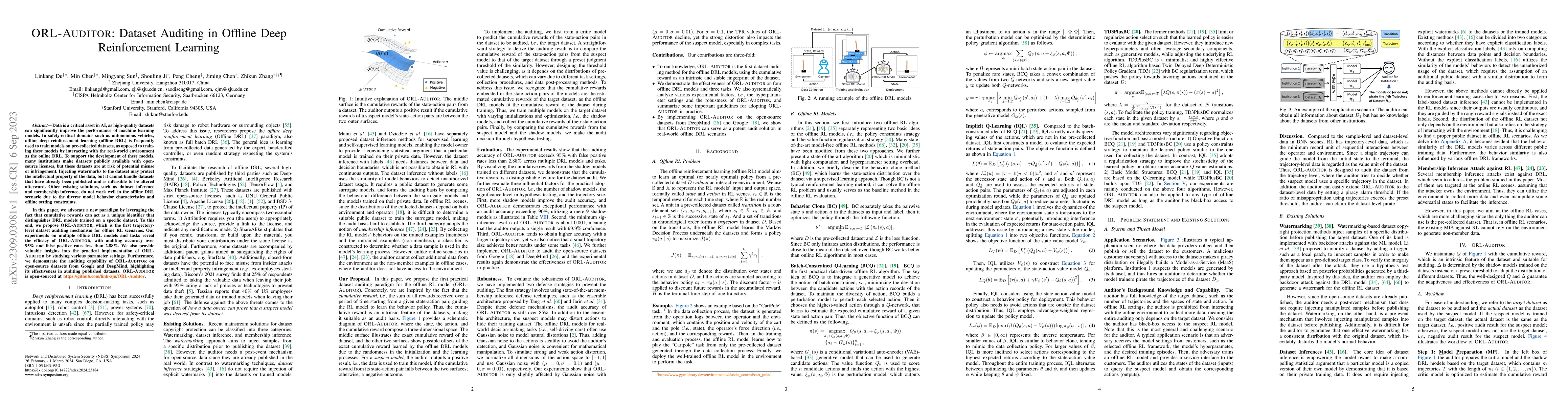 Thumbnail for ORL-AUDITOR: Dataset Auditing in Offline Deep Reinforcement Learning