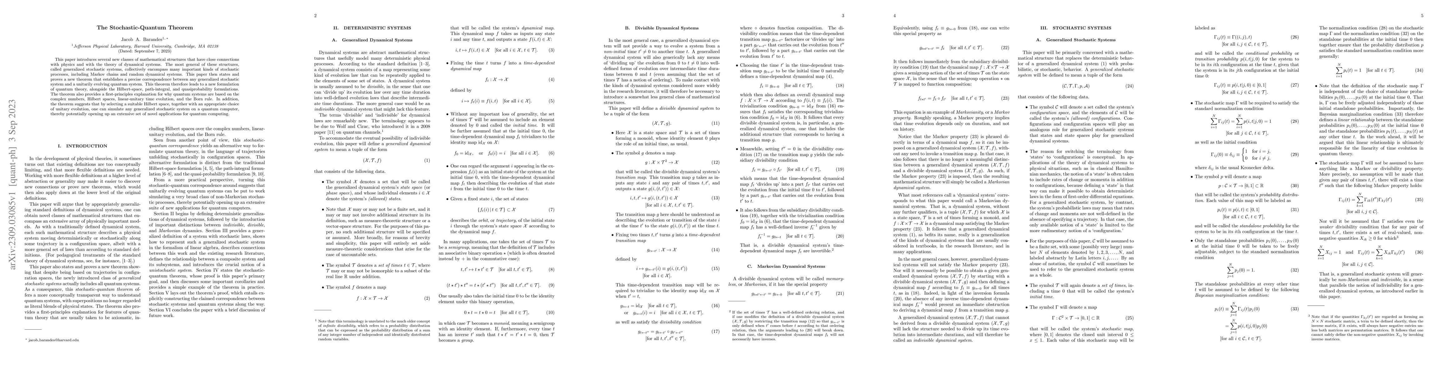 Thumbnail for The Stochastic-Quantum Theorem