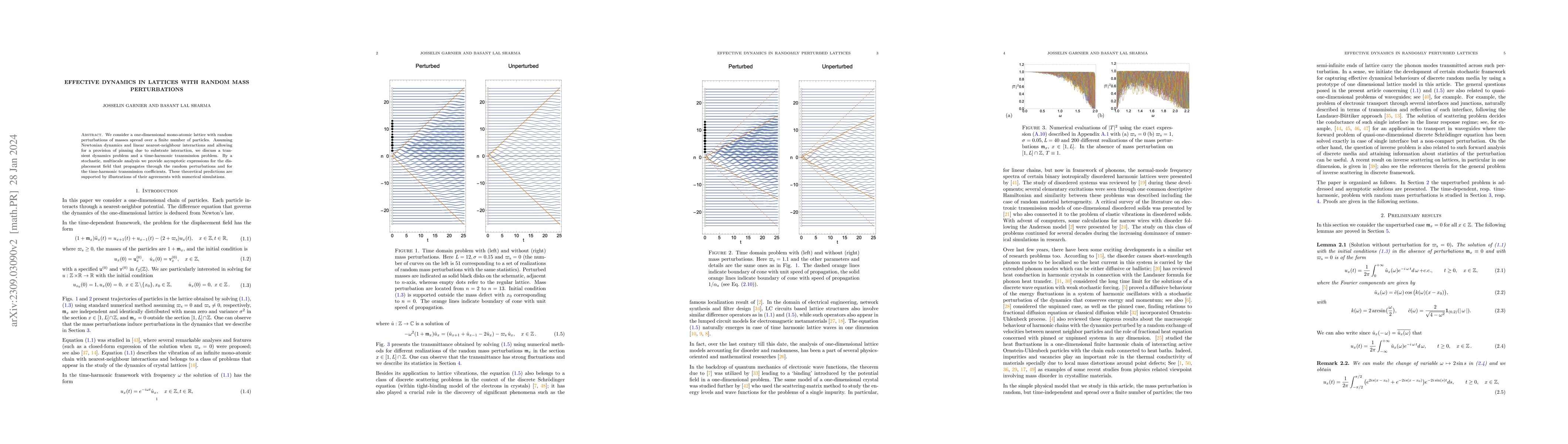 Thumbnail for Effective dynamics in lattices with random mass perturbations
