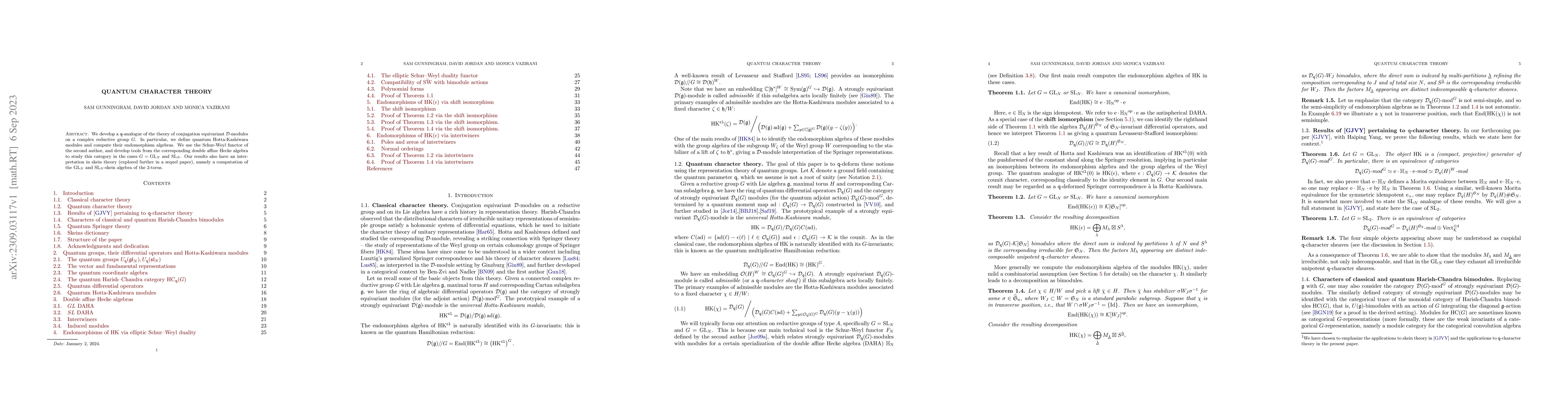 Thumbnail for Quantum Character Theory