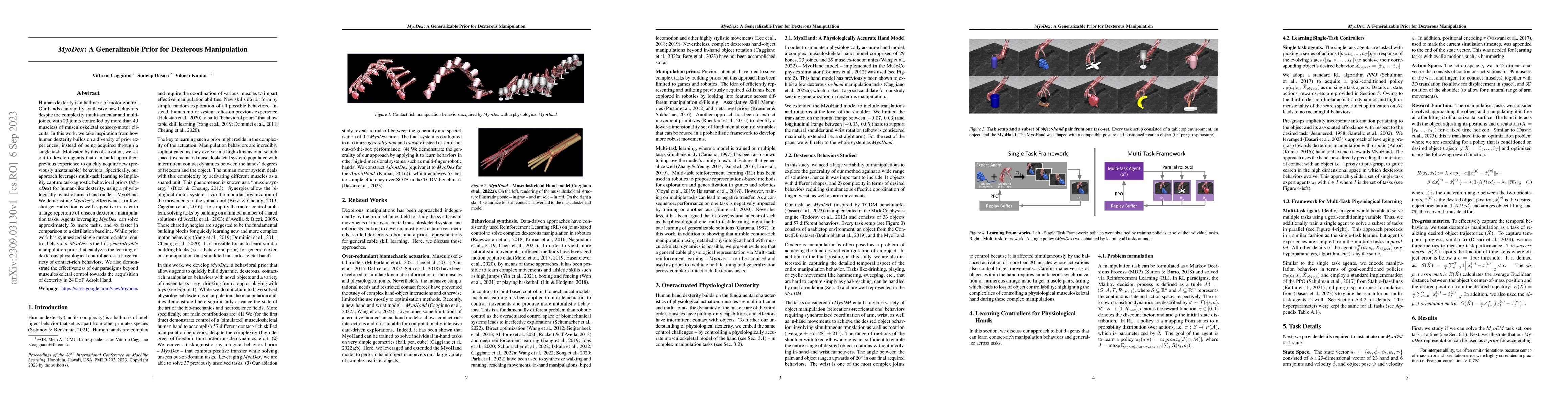 Thumbnail for MyoDex: A Generalizable Prior for Dexterous Manipulation