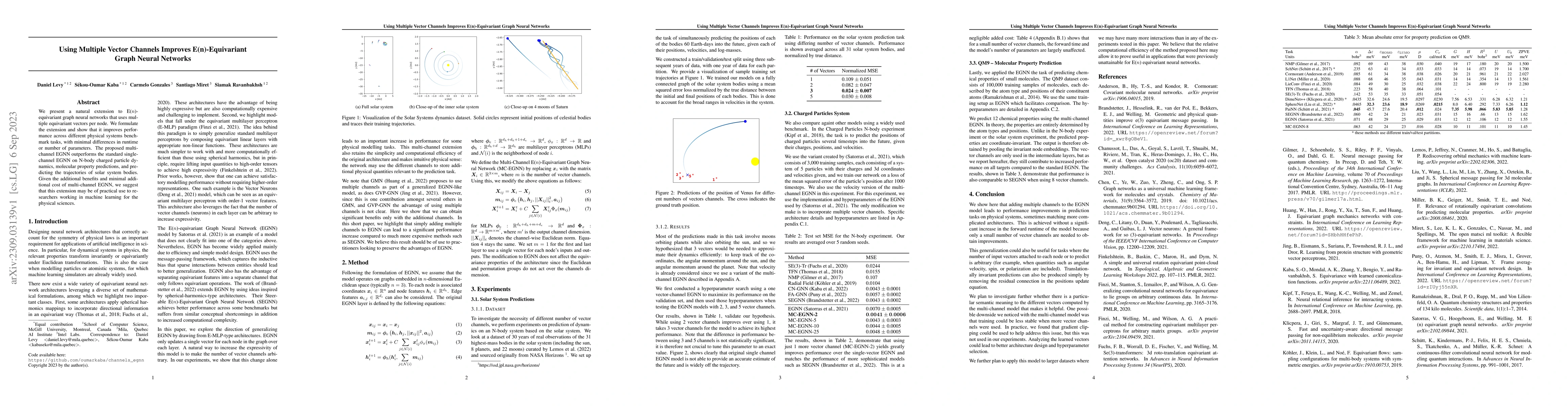 Thumbnail for Using Multiple Vector Channels Improves E(n)-Equivariant Graph Neural
  Networks